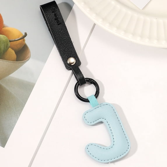 Tuvgenk Personalized Leather Initial Keychain, Alphabet Key Ring Gift for Women & Men, Birthday & Valentine's Day