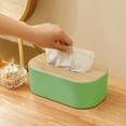thumbnail image 1 of Tuvgenk Plastic Facial Tissue Covers Oval Green Tissue Box Gift Funny Home Tissue Box for Friends, 1 of 6