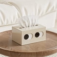 thumbnail image 1 of Tuvgenk Plastic Facial Tissue Covers White Rectangular Tissue Box Decorative Home Gift Tissue Box for Friends, 1 of 6