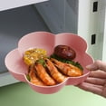 thumbnail image 1 of Tuvgenk Plastic Plates Flower 7 Inch Dinner Plates Home Pink Stackable Fancy Salad Plates, 1 of 6