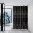 thumbnail image 1 of Tuvgenk Plastic Shower Curtain 70.9x47.2in Black Grid Bathroom Curtain Decor Soft Washable Rings Waterproof, 1 of 6