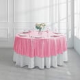 thumbnail image 1 of Tuvgenk Polyester Round Tablecloth 39.37 X 39.37 Inches Pink Glitter Tablecloth Soft Reusable, 1 of 6