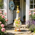 thumbnail image 1 of Tuvgenk Porch Goose Outfits 23" Summer Clothes for Porch Goose Set 2 Pack Plastic Outdoor Summer Lawn Decorations with Hat, 1 of 6