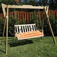 thumbnail image 1 of Tuvgenk Porch Swing Bench Cushions Outdoor Seat Cushion Orange Non-Slip Waterproof Bench Pad Polyester Durable Thickened Rocking Chair Pad for Home, 1 of 6