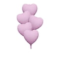 thumbnail image 1 of Tuvgenk Purple Heart Balloons,5Pcs 18 Inch Purple Foil Love Heart Shaped Balloons for Valentines Day Birthday Wedding Engagement Anniversary Party Graduation Decorations, 1 of 6