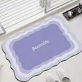thumbnail image 1 of Tuvgenk Quick Dry Bath Mat Non Slip Water Absorbing Bathroom Rugs 2x2 Rectangular Purple Small Floor Rug for Tub, 1 of 6