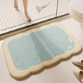 thumbnail image 1 of Tuvgenk Quick Dry Bathroom Rugs Absorbent Non Slip Bath Mat Large 2'X3' Blue Specialty Shower Mat, 1 of 6