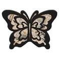 thumbnail image 1 of Tuvgenk Quick Drying Bath Mats Non Slip Absorbent Bathroom Rug Plush Small 1x1 Black Novel Butterfly Shape Area Rugs for Tub, 1 of 6