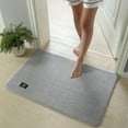 thumbnail image 1 of Tuvgenk Quick Drying Bath Mats Non Slip Water Absorbing Bathroom Rug Long Gray 2x3 Rectangle Floor Rug for Shower, 1 of 7