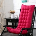 thumbnail image 1 of Tuvgenk Red Recliner Rocking Chair Cushion Tatami Mat Non-Slip High Back Chaise Lounge Cushions Pressure Relief Thickened Cotton Rocker Pad for Indoor Outdoor Patio, 1 of 6