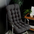 thumbnail image 1 of Tuvgenk Rocking Chair Cushion Black Indoor Outdoor Rocker Pad High Back Chair Cushions Spandex Non-Slip Thick Breathable Tatami Mat Pressure Relief, 1 of 6