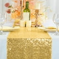 thumbnail image 1 of Tuvgenk Romantic Table Runner Long 71x12 Inches Linen Coffee Table Runners Gold Glitter Table Covers Kitchen Dining Party Table Decor, 1 of 6