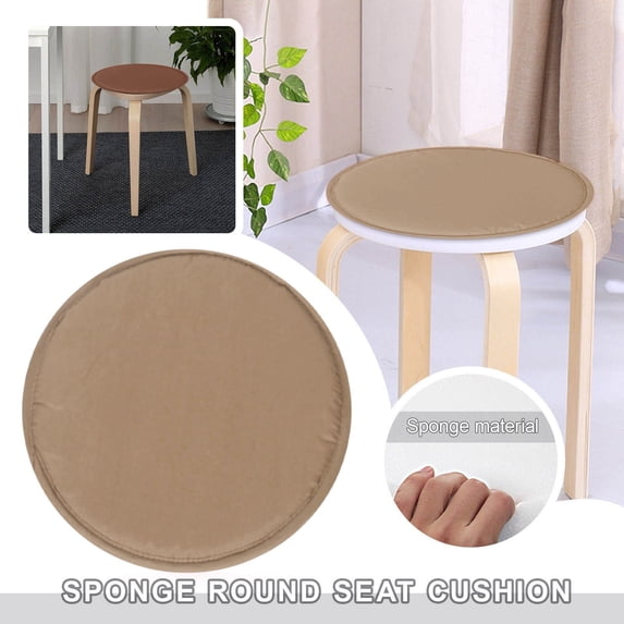 Tuvgenk Seat Cushions Brown Office Pressure Relief Seat Cushion Pillow Thick Breathable Round Polyester Chair Pad Home Use