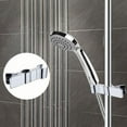 thumbnail image 1 of Tuvgenk Shower Head Holder Anti-Slip Bathroom Shower Head Bracket No Drill Silver Alloy Angle Rotatable Height Adjustable for Round Shower Rod, 1 of 8