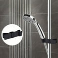 thumbnail image 1 of Tuvgenk Shower Head Holder Bathroom Anti-Slip Shower Head Bracket Black No Drill Angle Rotatable Alloy Height Adjustable for Round Shower Rod, 1 of 8