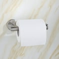 thumbnail image 1 of Tuvgenk Silver Stainless Steel Toilet Paper Holders 2.1*3.5*6.2 In Suction Cup Mounted Tissue Holder Universal Gift Stylish Tissue Holder for Friends, 1 of 5