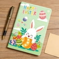 thumbnail image 1 of Tuvgenk Small Notebook Green A5 Subject Notebook Rabbit No Bleed Travel Diary, 1 of 6