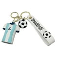 thumbnail image 1 of Tuvgenk Soccer Silicone Uniform Jersey Keychain Football Team Spirit Sports Gift Gift for Men, Boys, Soccer Players, Fans, And Fathers, 1 of 5