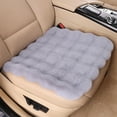thumbnail image 1 of Tuvgenk Soft Car Seat Cushions for Driving Cushion for Car Seat Gray Pu Leather Durable 17.7x17.7 inch Thickened Chair Pad Office Home Use, 1 of 8