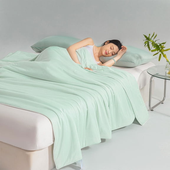 Tuvgenk Solid Color Bed Sheets Mint Green Cotton Full/Queen Bed Sheets Sets Machine Washable ，1x Quilts