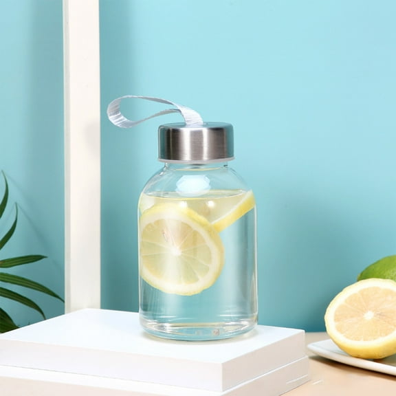 Tuvgenk Sports Plastic Water Bottles with Handle 16 Oz Water Bottle Flask Leak Proof Clear Reusable for Outdoor Travel