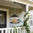 thumbnail image 1 of Tuvgenk Squirrel Proof Wild Bird Feeders Outdoor Hanging Platform Bird Feeder Black Hopper Decorative Plastic Garden 9x9x8 inch, 1 of 6