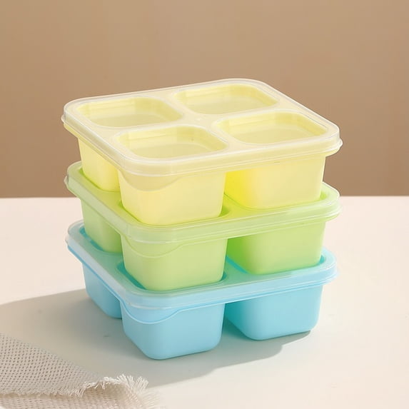 Tuvgenk Stackable Lunch Box,Divided Bento Containers with Secure Lids,Bento Box for Adults,Leak-Proof Microwave Safe,Portable,B