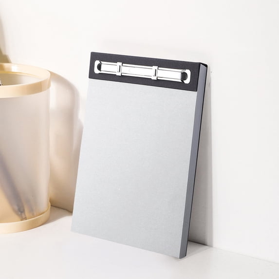 Tuvgenk Sticky Notebook A6 Gray Journal No Bleed Solid Tape-Bound Travel Diary