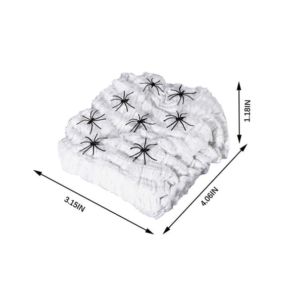 Tuvgenk Stretchable Halloween Spider Web Decor, Elastic Fake Cobweb, Spooky Scene Prop for Spooky House Bar Party