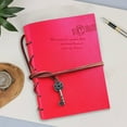 thumbnail image 1 of Tuvgenk Subject Notebook A6 Red Plastic Journal Durable Solid Travel Diary, 1 of 6