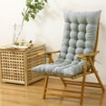 thumbnail image 1 of Tuvgenk Thickened Recliner Rocking Chair Cushion Gray High Back Tatami Mat Chaise Lounge Cushions Cotton Rocker Pad for Indoor Outdoor Patio, 1 of 6