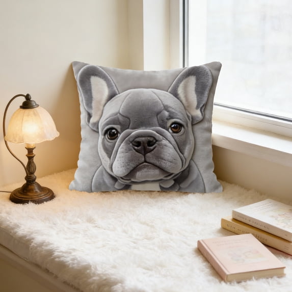 Tuvgenk Throw Pillow Covers Dog Comfort 18x18 in Couch Cushion Covers Animals Durable Decorative Body Pillow Cover with Zipper
