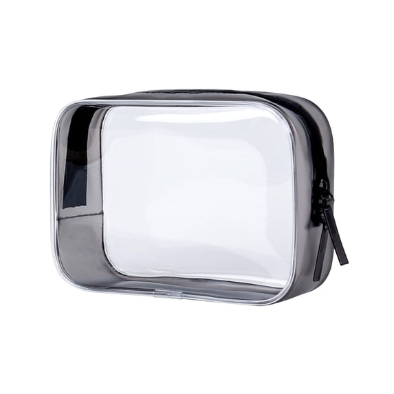 Tuvgenk Transparent Cosmetic Bag Waterproof Large Capacity Travel Wash Bag Plastic Zipper Secure Storage Bag for Toiletries Bathroom Vacation Trip