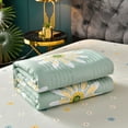 thumbnail image 1 of Tuvgenk Twin Quilts Green Nylon,Spandex Blanket Summer Lightweight Cooling Machine Washable Travel Cover Blanket, 1 of 7