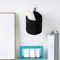 thumbnail image 1 of Tuvgenk Wall Mounted Bedside Caddy Woven Hanging 6x5 inch Dorm Storage Organizer Versatile Space-Saving Black for Remote Small Accessory, 1 of 6