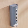 thumbnail image 1 of Tuvgenk Wall Mounted Storage Box 12x4x4 inch Compact Durable Organizer Bins Easy Install Plastic Gray Space Saving for Sock Underwear Closet Storage, 1 of 7