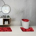 thumbnail image 1 of Tuvgenk Washable Bath Rugs House Valentine'S Day Toilet Rug Set Of3 U-Shaped Red 8×16in Floor Mats, 1 of 8