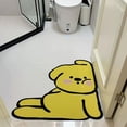 thumbnail image 1 of Tuvgenk Waterproof Bathroom Rugs Quick Dry Non Slip Bath Mat Yellow 2'X2' Small Novelty Shower Mat, 1 of 6