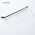 thumbnail image 1 of Tuvgenk White Pencil Cases Pencil Pouch Washable Zipper Solid Nylon Cosmetic Bag for Adults, 1 of 5