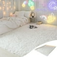 thumbnail image 1 of Tuvgenk White Solid Shag Area Rug 62.99x31.49x0.07in Ultra Soft Non Slip Modern Design Easy Clean, 1 of 6