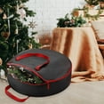 thumbnail image 1 of Tuvgenk Wreath Storage Bag Water Resistant Durable Black Storage Bags Zipper Practical Multifunction for Home Use, 1 of 5
