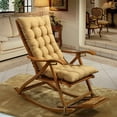 thumbnail image 1 of Tuvgenk Yellow Recliner Rocking Chair Cushion High Back Thickened Tatami Mat Chaise Lounge Cushions Cotton Rocker Pad for Indoor Outdoor Patio, 1 of 6