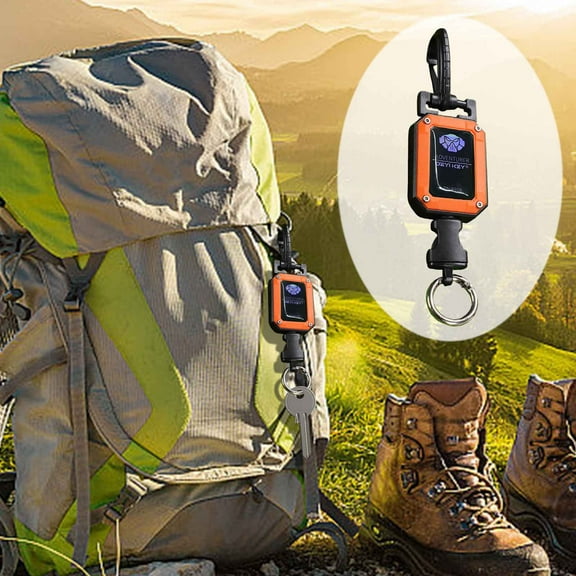 Tuvgenk men carabiner keychain multitool Gift keychain cool Plastic Orange car key ring for friend