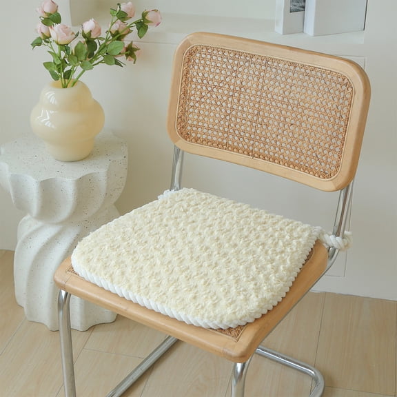 Tuvgenk seat cushion Comfortable Box Edge polyester seat cushion Rectangle For Interior Use Yellow Comfortable