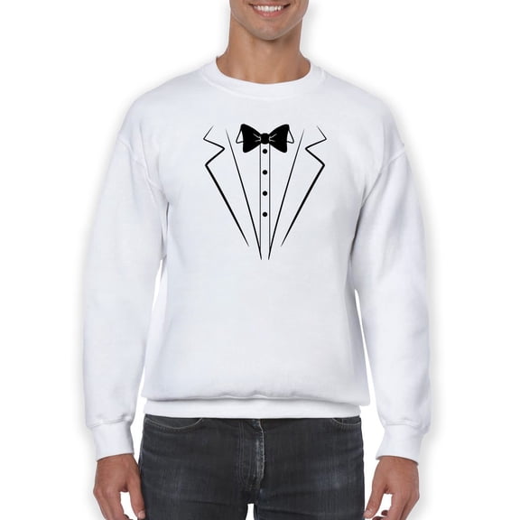 Tux Drawing Sweatshirt Men -GoatDeals Designs, Male XX-Large