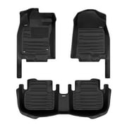TuxMat - For Acura Integra without Rear USB Charging Ports 2023-2026 Models - Custom Car Mats - Maximum Coverage, All Weather, Laser Measured - Full Set Includes 1st and 2nd Rows