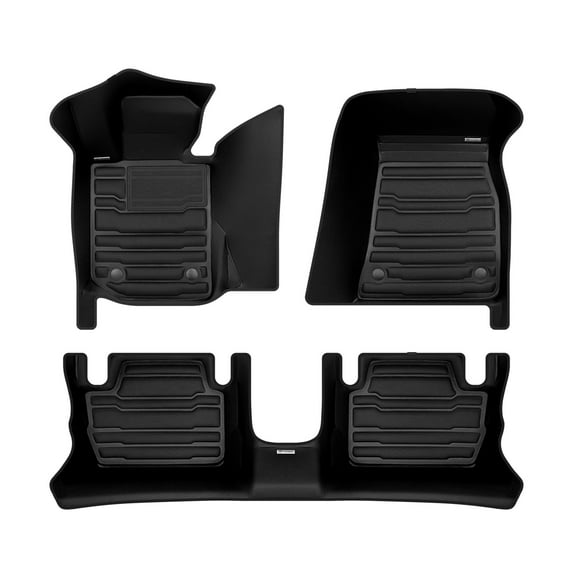 TuxMat - For BMW 4-Series Convertible RWD 2021-2026 Models - Custom Car Mats - Maximum Coverage, All Weather, Laser Measured - This Full Set Includes 1st and 2nd Rows