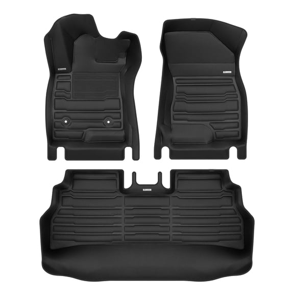 TuxMat - For Buick Envista 2024-2026 Models - Custom Car Mats - Maximum Coverage, All Weather, Laser Measured - This Full Set Includes 1st and 2nd Rows