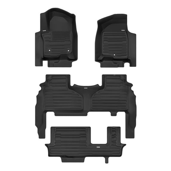 TuxMat - for Chevrolet Tahoe 8-Seater 2021-2026 Models - Custom Car Mats - Maximum Coverage, All Weather, Laser Measured - This Full Set Includes 1st, 2nd and 3rd Rows
