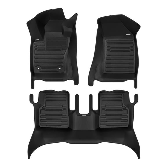 TuxMat - For Dodge Hornet PHEV 2024-2026 Models - Custom Car Mats - Maximum Coverage, All Weather, Laser Measured - This Full Set Includes 1st and 2nd Rows